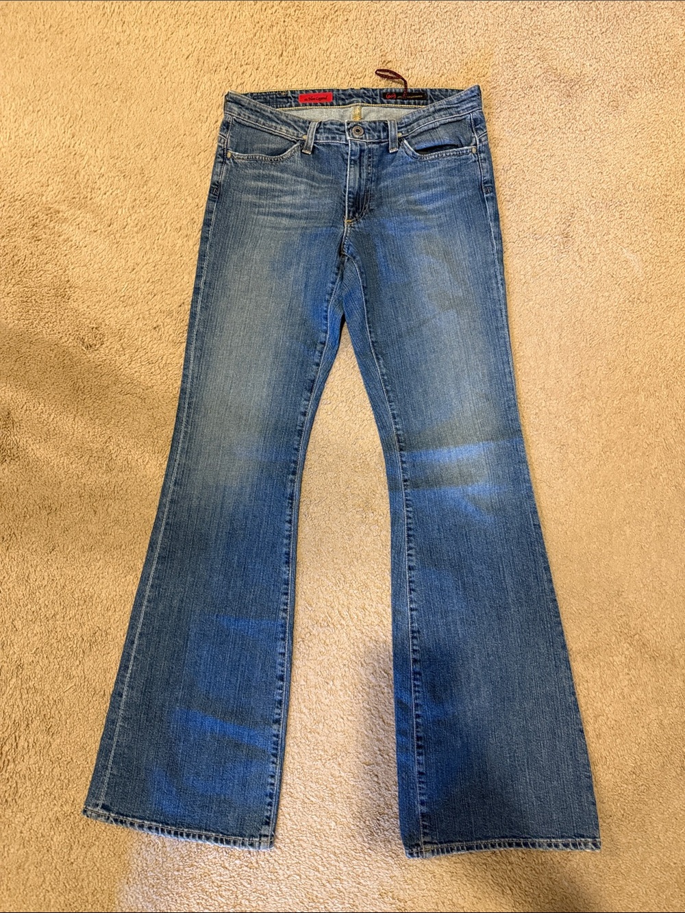 Ag Adriano Goldschmied Women's Medium Blue Flare Jeans